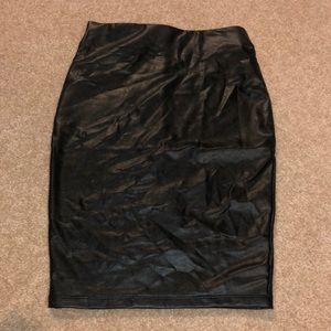 Pleather skirt